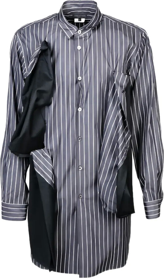 Comme des Garçons Homme Plus Striped Panelled Shirt