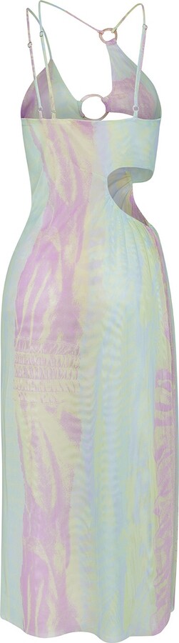 Roberta Einer Single Slip Dress Rainbow