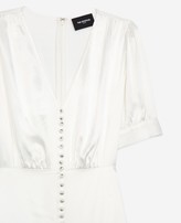 Thumbnail for your product : The Kooples Long ecru dress with short sleeves