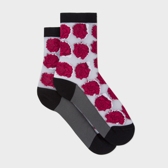 Paul Smith Women's Grey Rose Socks