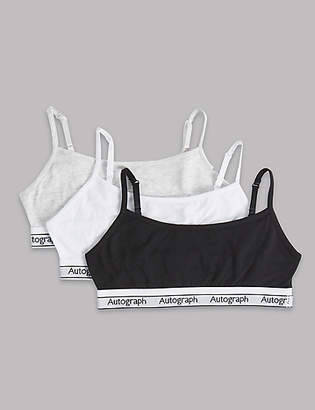 Autograph Cotton Crop Tops with Lycra (6-16 Years)