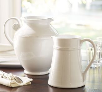 Pottery Barn Coil Pitcher