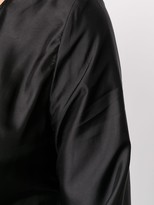 Thumbnail for your product : Rick Owens Cropped Long-Sleeve Blouse