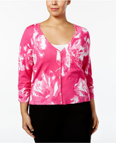 Thumbnail for your product : INC International Concepts Plus Size Printed Cardigan, Created for Macy's