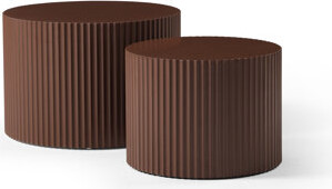 George Oliver 2 Living Room Table  Handcrafted Round Coffee Table Modern Nesting Of 2 Handmade For Home