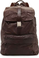 Thumbnail for your product : Brunello Cucinelli Bufalino Leather Backpack, Dark Brown