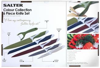 Salter Colour Collection 6-Piece Knife Set