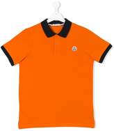 Thumbnail for your product : Moncler Kids Teen contrast collar polo shirt