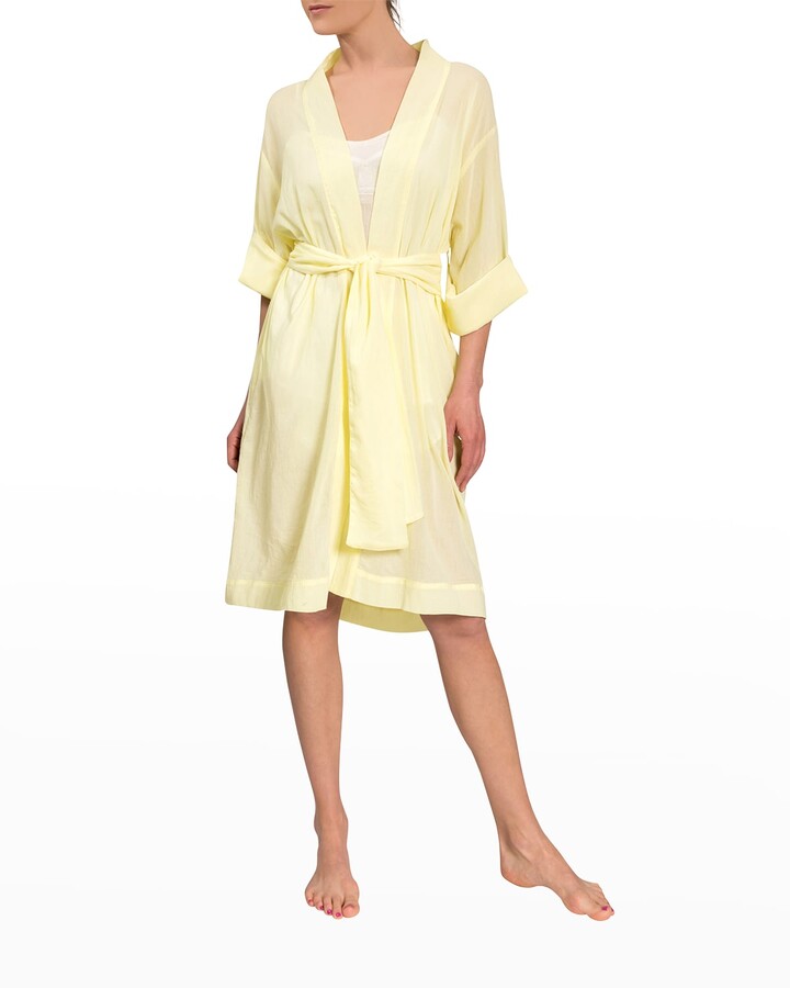 Crinkle Cotton/Muslin Unisex Bathrobe/Kimono handcrafted in Turkey/ Hàki green Kleding Gender-neutrale kleding volwassenen Pyjamas & Badjassen Jurken 