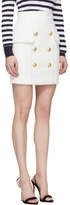 Thumbnail for your product : Balmain Ivory Eight-Button Miniskirt