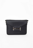 Thumbnail for your product : Missguided Becky Faux Leather Shoulder Bag Black