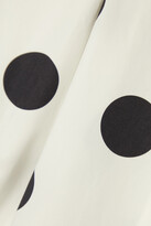 Thumbnail for your product : Halpern Shape Shifter Polka-dot Cotton-poplin Mini Shirt Dress - White