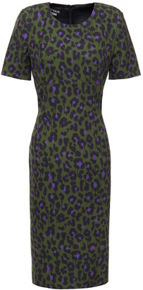 Boutique Moschino Leopard-print Stretch-jersey Dress