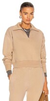Thumbnail for your product : RE/DONE 70's Half Zip Sweatshirt in Neutral