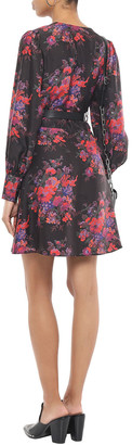 McQ Floral-print Silk-jacquard Mini Dress