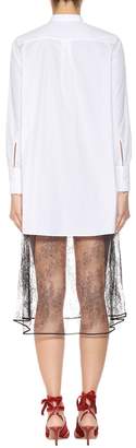 Valentino Lace-trimmed cotton dress