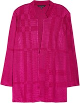 Thumbnail for your product : Ming Wang Notch Collar Textured Knit Jacket