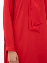 Thumbnail for your product : ODYSSEE Dr Hoyt Pussy-bow Crepe Dress - Red