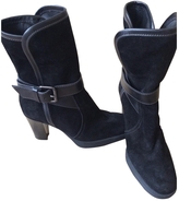 Thumbnail for your product : Tod's Black Velvet Boots