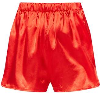 PrettyLittleThing Petite Red Runner Shorts