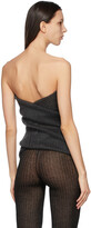 Thumbnail for your product : a. roege hove SSENSE Exclusive Black Double Drape Tube Top