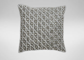 Ethan Allen Silver Embellished Pillow