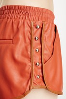Thumbnail for your product : Isabel Lu Faux Leather Studded Track Short