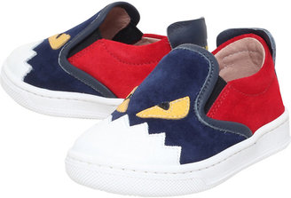 Fendi Monster suede skate shoes 6 months-4 years