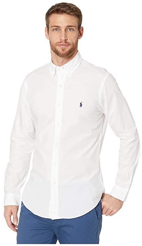 ralph lauren slim fit white shirt