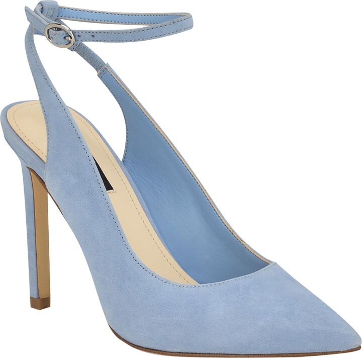 Nine West Fana 2 (Blue Satin) Women's Shoes - ShopStyle Pumps