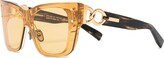 Thumbnail for your product : Balmain Eyewear Cat-Eye Frame Tinted Sunglasses