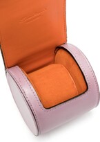 Thumbnail for your product : Santoni Small Logo-Plaque Leather Watch Roll