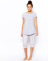 Thumbnail for your product : Esprit Daydream Pajama Top And Capri Pant