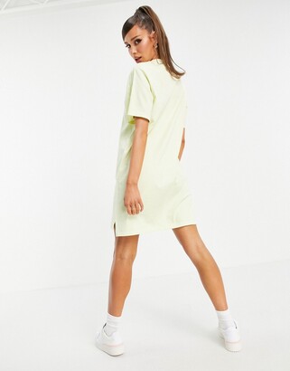 adidas 'Tennis Luxe' logo t-shirt dress in hazy yellow - ShopStyle