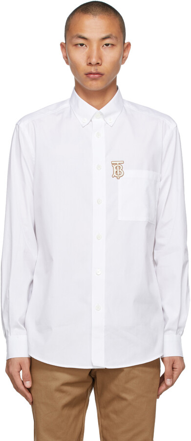 Burberry Men's Long Sleeve Shirts | ShopStyle