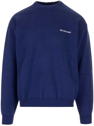 Balenciaga Logo Embroidered Sweatshirt