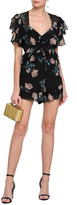 Thumbnail for your product : Nicholas Piper Floral-print Silk-chiffon Playsuit