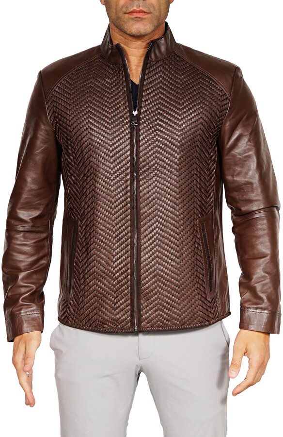 Kingdom Leather New Men Motorcycle Lambskin Leather Jacket Coat Size XS S M L XL X090