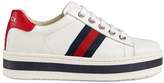 Thumbnail for your product : Gucci Children's leather platform sneaker
