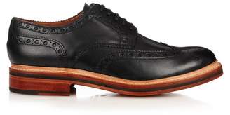 Grenson Archie Leather Brogues - Mens - Black