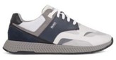 Thumbnail for your product : HUGO BOSS Low-top trainers with suede and nappa leather