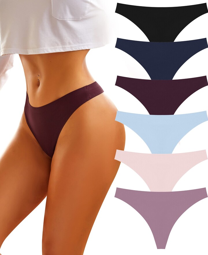BeReady Seamless Thongs for Women Comfortable Soft Underwear Women Thong  Knickers for Women No Show Panties Multipack - ShopStyle