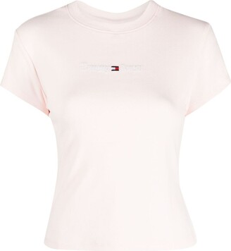 Tommy Hilfiger Women's Pink T-shirts | ShopStyle