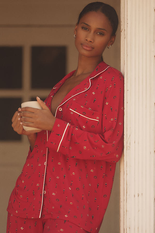 Eberjey Gisele Long-Sleeve Printed Pajama Set