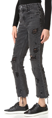 Denim x Alexander Wang Grind Grey Scratch Jeans