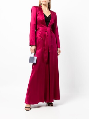 Lisa Von Tang Flow stretch-silk jacket