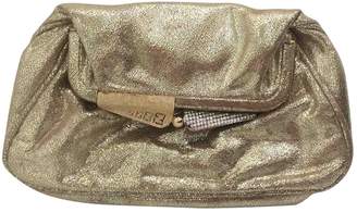 Fendi Gold Leather Clutch bags