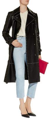 Helmut Lang Studded Leather Trench Coat