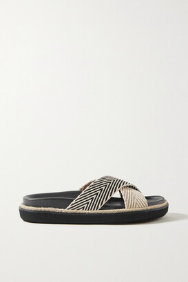 Mules & Slides | Playdate Woven Raffia Platform Wood Mule Sandals Raffia - Steve Madden Womens â 