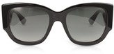 Thumbnail for your product : Gucci GG0276S Black Oversize Cat Eye Acetate Sunglasses w/Sylvie Web Temples